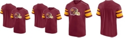 Fanatics Men's Burgundy Washington Football Team Textured Hashmark V-Neck T-shirt